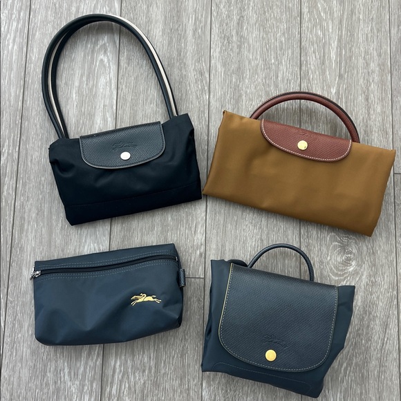Lot of 4. Longchamp Le Pliage shoulder bag, travel bag, Cosmetic pouch, Backpack - Picture 15 of 16